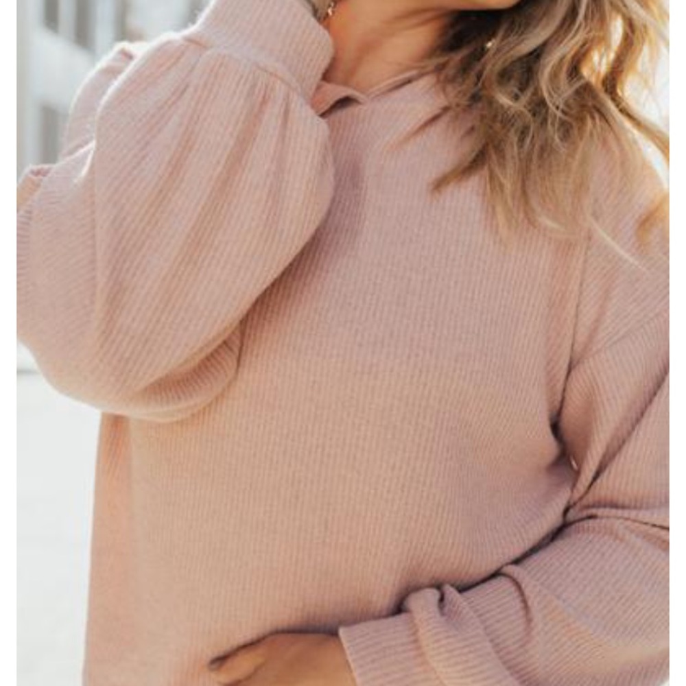 Jessie blush pink hoodie